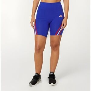Adidas Womens XL Future‎ Icons 3-Stripes Blue Biker Shorts NWT Athletic Gym